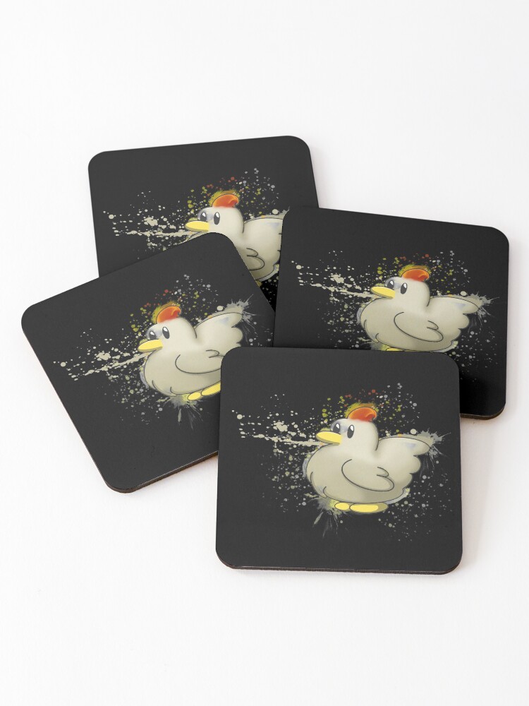 Thumbnail 1 of 5, Coasters (Set of 4), Chicken designed and sold by ev3e.