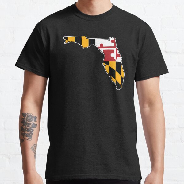 baysideremix Baltimore Orioles Theme Maryland Flag Baseball T-Shirt