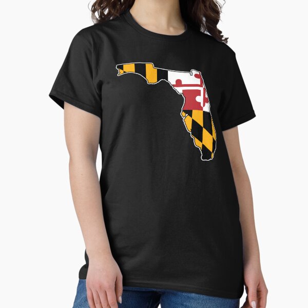 Item preview, Maryland Flag Florida Map designed and sold by MarylandStyle.