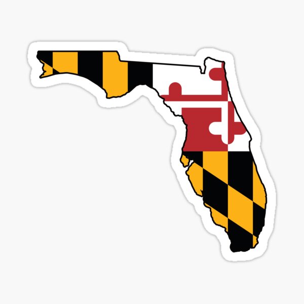 LPF USA Oval Baltimore Sticker (Maryland Flag City md Decal)