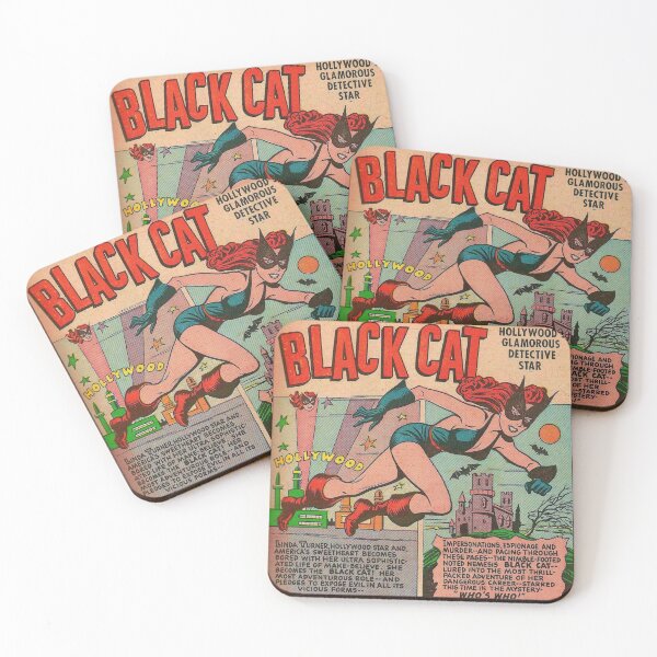 Item preview, Retro Black Cat Comic Book Cover | Vintage Female Detective Superhero designed and sold by SLAG-Creative.
