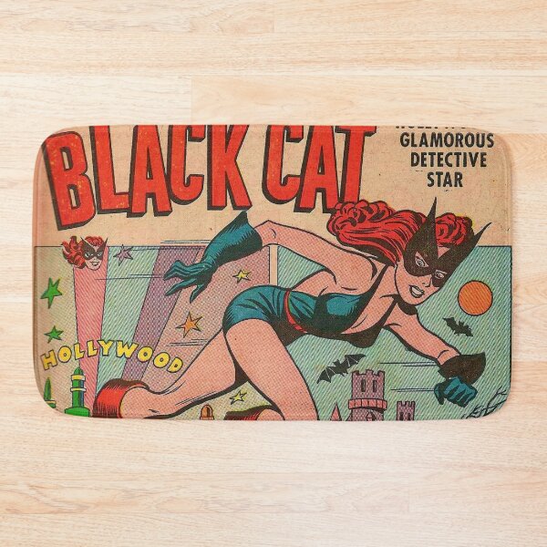 Item preview, Retro Black Cat Comic Book Cover | Vintage Female Detective Superhero designed and sold by SLAG-Creative.