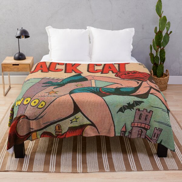 Item preview, Retro Black Cat Comic Book Cover | Vintage Female Detective Superhero designed and sold by SLAG-Creative.