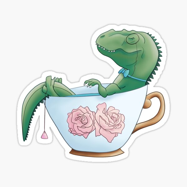 Tea-Rex Sticker