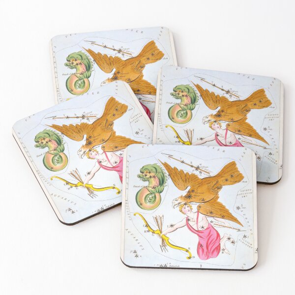 Item preview, Antique Constellation Map of Delphinus, Sagitta, Aquila, Antinous designed and sold by VintageArchive.