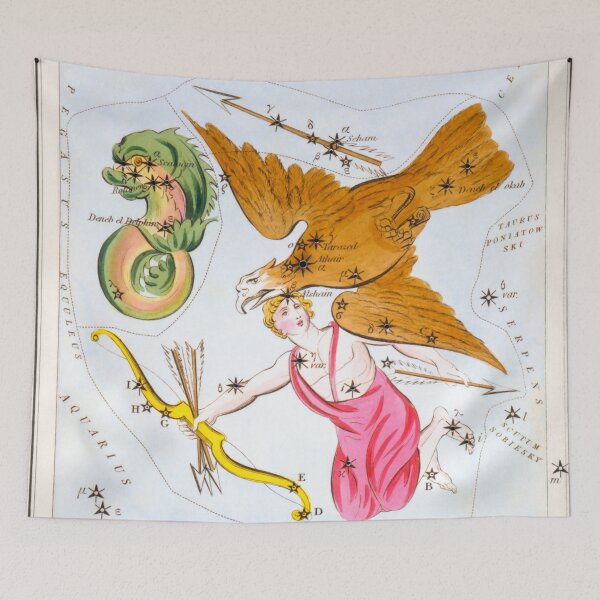 Item preview, Antique Constellation Map of Delphinus, Sagitta, Aquila, Antinous designed and sold by VintageArchive.