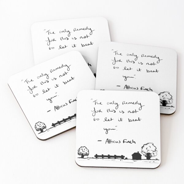 Item preview, Atticus Finch motivational quote mockingbird  designed and sold by Clara Ryder.