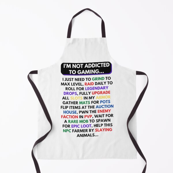 Item preview, I'm Not Addicted to Gaming MMORPG Black Text designed and sold by JEL-Designs.