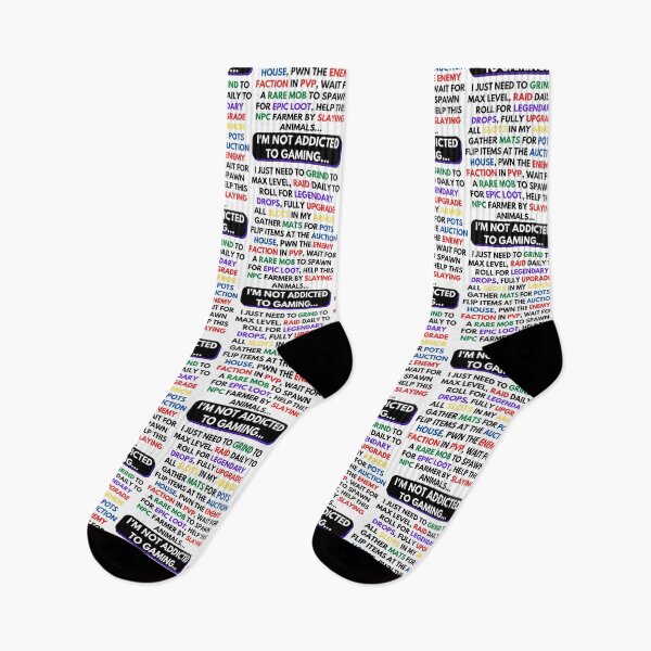 Item preview, I'm Not Addicted to Gaming MMORPG Black Text designed and sold by JEL-Designs.