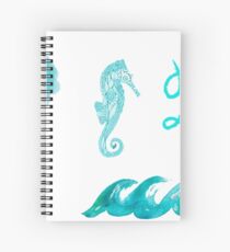 Beachy Tumblr Stickers 2 Spiral Notebook