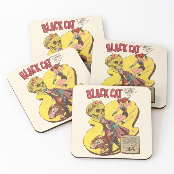 Item preview, Retro Black Cat Comic Book Cover | Vintage Female Detective Superhero designed and sold by SLAG-Creative.