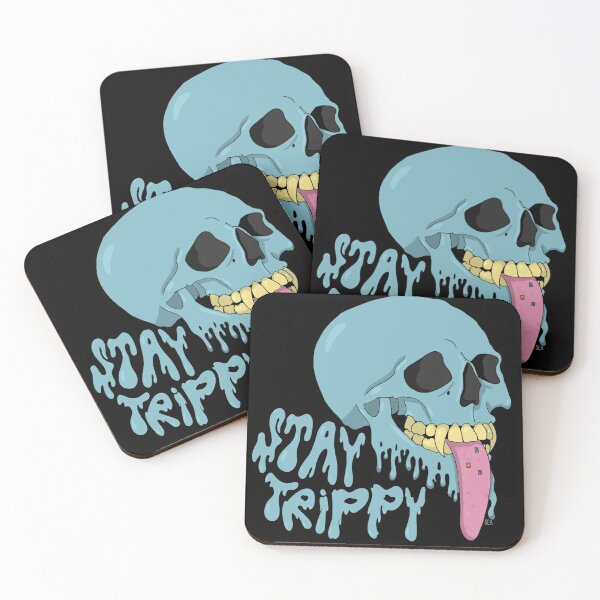 Item preview, Stay Trippy Skull Design designed and sold by SeaMushrooms.