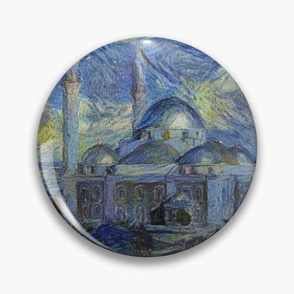 Item preview, Khaled bin Al-Walid Mosque View (Starrynight) designed and sold by Homsalgia.