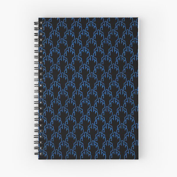 Item preview, Middle Finger Pattern in Blue designed and sold by dwarmuth.