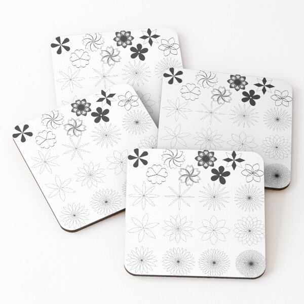 Item preview, Silhouette flower illustration several versions designed and sold by wannapohn.