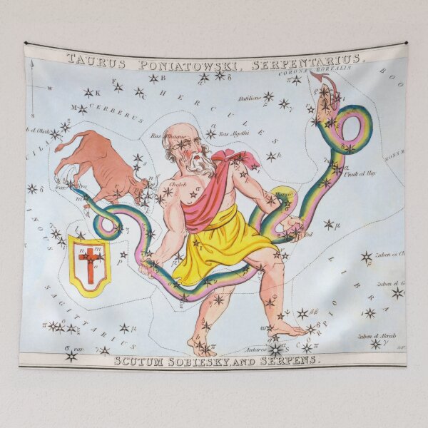Item preview, Antique Constellation Map of Taurus Poniatowski, Serpentarius, Scutum, Serpens designed and sold by VintageArchive.