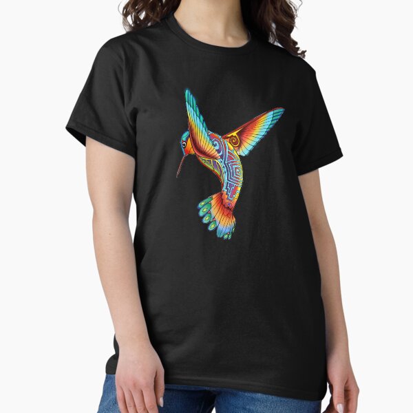 Item preview, Humming Bird with a Native flare - Native American Inspired Hummingbird Illustration - Rainbow Hummingbird designed and sold by Caummon Thread.