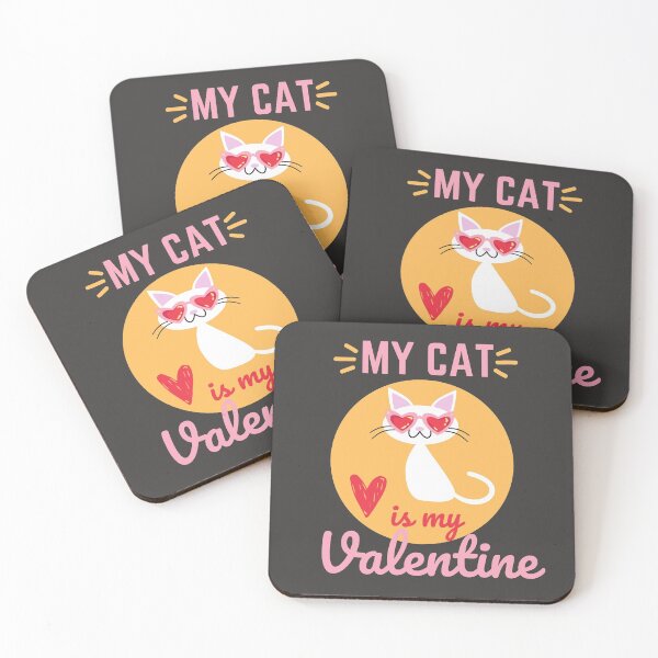 Aperçu de l'œuvre MON CHAT EST MON T-SHIRT CLASSIQUE VALENTINE créée et vendue par JaylaStarr.