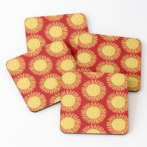 Item preview, Sunshine pattern - red designed and sold by peculiarwizard.