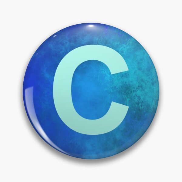 Item preview, Cosmic Fire Blue Alphabet C designed and sold by geoceltic.