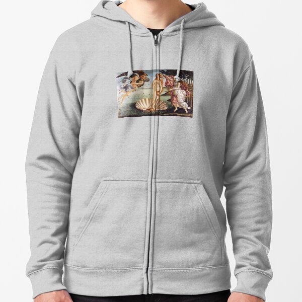 Birth Of Venus Sandro Botticelli Zipped Hoodie
