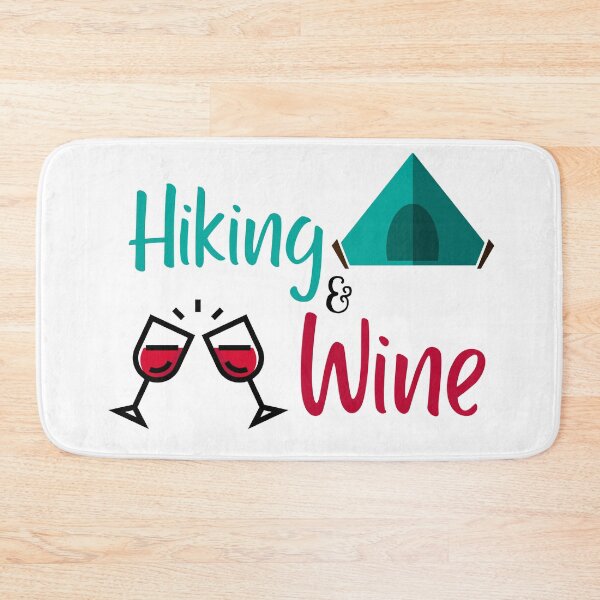 Item preview, Hiking and Wine designed and sold by SweetAndSpice.