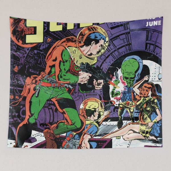 Item preview, Retro Captain Science Comic Book Cover | Vintage Science Fiction Adventure Comics designed and sold by SLAG-Creative.