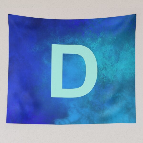 Item preview, Cosmic Fire Blue Alphabet D designed and sold by geoceltic.