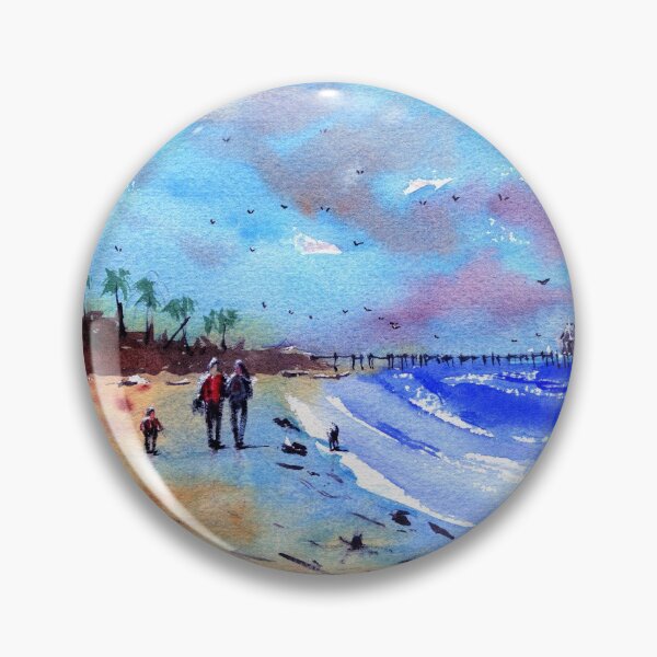 Item preview, Beach Scene 2 designed and sold by darrenyeoart.