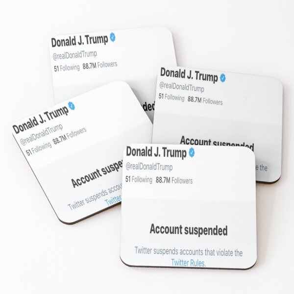 Item preview, Donald Trump - Twitter Account Suspended  designed and sold by mikaylawiser.