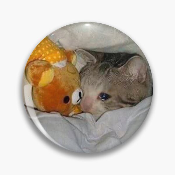 Item preview, Sad cat with teddy meme designed and sold by valwerty.