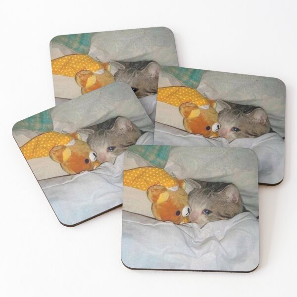 Item preview, Sad cat with teddy meme designed and sold by valwerty.