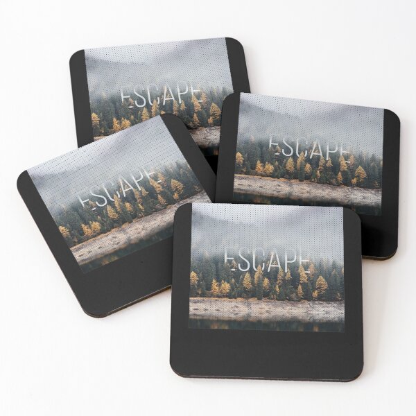 Item preview, Outdoors Escape Nature Tranquil Modern Minimal Woods Forest Escape Foggy Adventure designed and sold by illustreat.