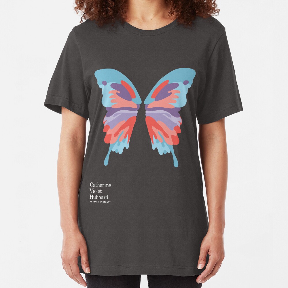 Catherine's Butterfly - Dark Shirts Slim Fit T-Shirt