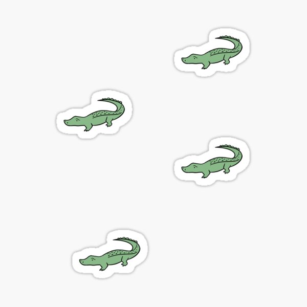 Adorable Mini Alligator Crocodile Sticker Pack Sticker