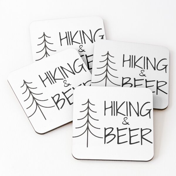 Item preview, Hiking and Beer White designed and sold by SweetAndSpice.