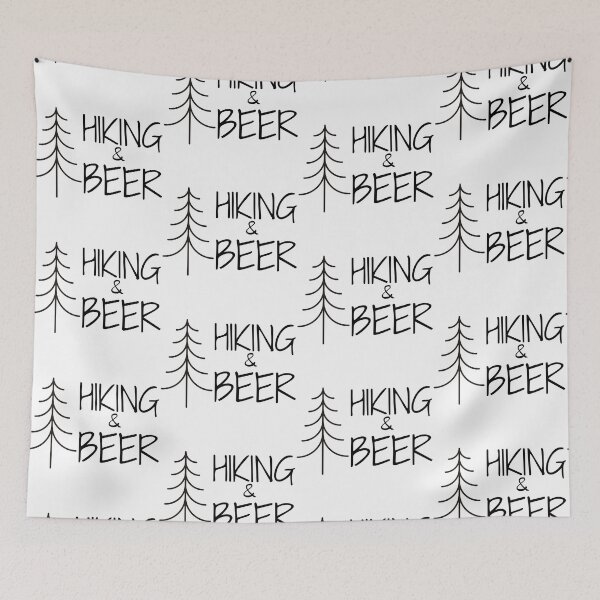 Item preview, Hiking and Beer White designed and sold by SweetAndSpice.
