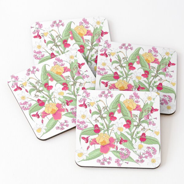 Item preview, Floral background with spring flowers designed and sold by Olga Shashok.