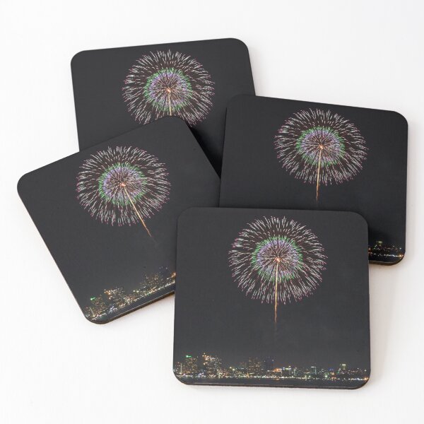 Item preview, Photograph of Beautiful firework in night designed and sold by wannapohn.