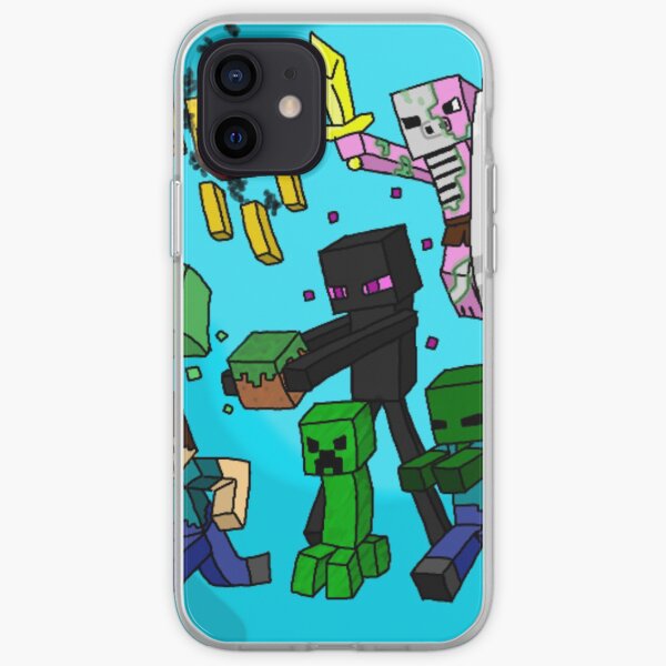 Minecraft crew characters mobs iPhone Soft Case