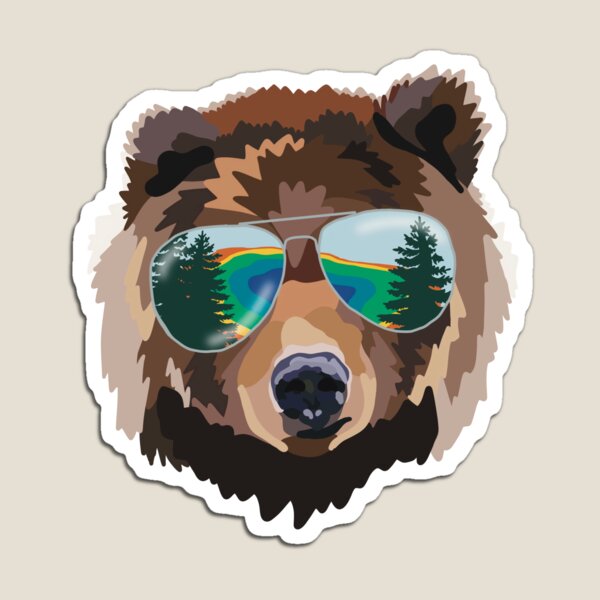Ours de voyage du parc national de Yellowstone Magnet