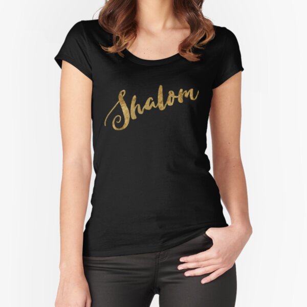 Golden Look Shalom Fitted Scoop T-Shirt