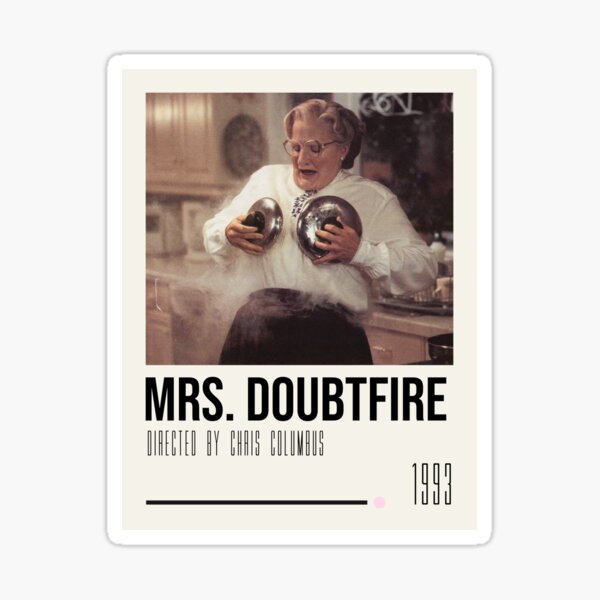 Artikel-Vorschau von Mrs. Doubtfire Kunstfilmplakat, designt und verkauft von Cambrey Watson.