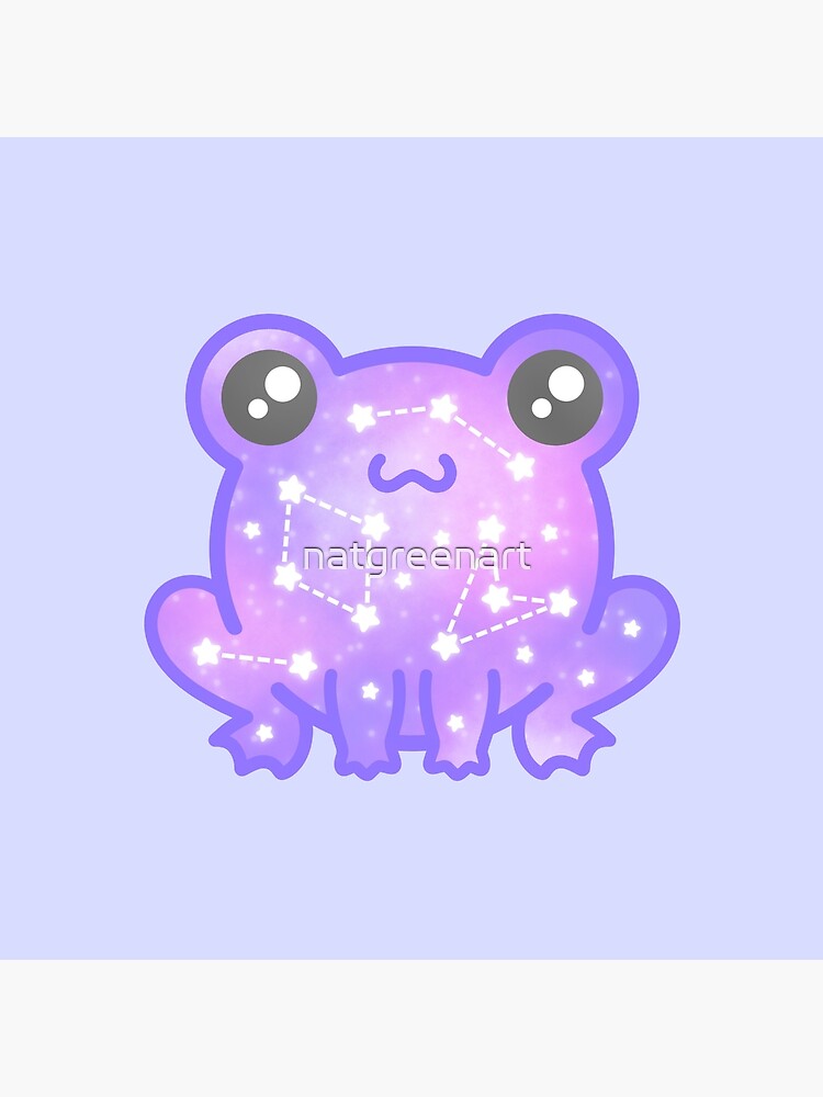 "Galaxy Frog" Throw Pillow for Sale by natgreenart Redbubble
