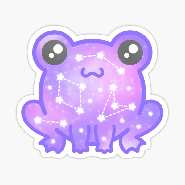 "Galaxy Frog" Sticker for Sale by natgreenart Redbubble