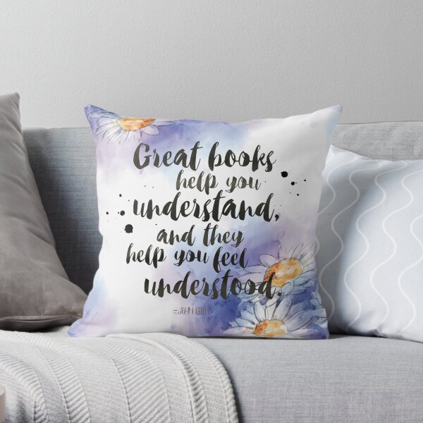 Great Books Throw Pillow