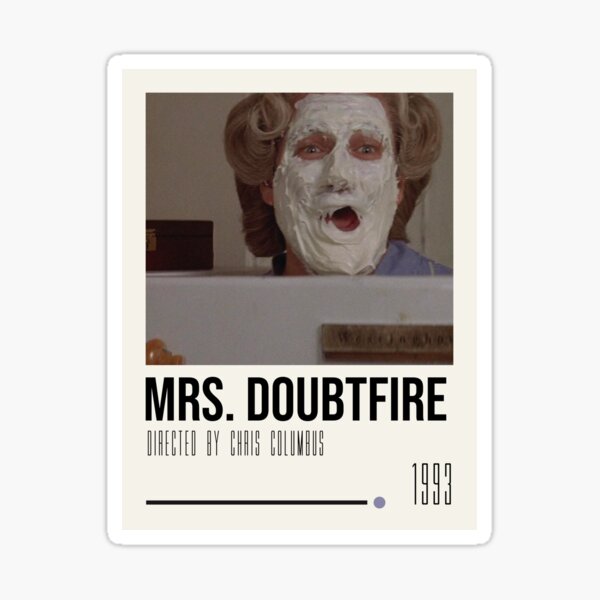Artikel-Vorschau von Mrs. Doubtfire Kunstfilmplakat, designt und verkauft von Cambrey Watson.