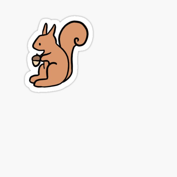 Item preview, Adorable Mini Red Squirrel  designed and sold by mini-stickers.