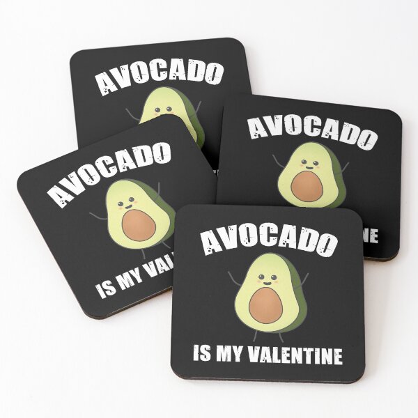 Item preview, Avocado Is My Valentine (white version) designed and sold by kickwear-com.