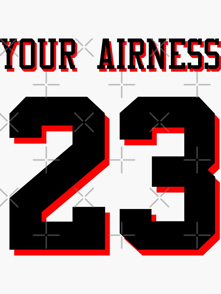 Sticker Jordan Numero Michael Jordan Your Airness Jersey 23